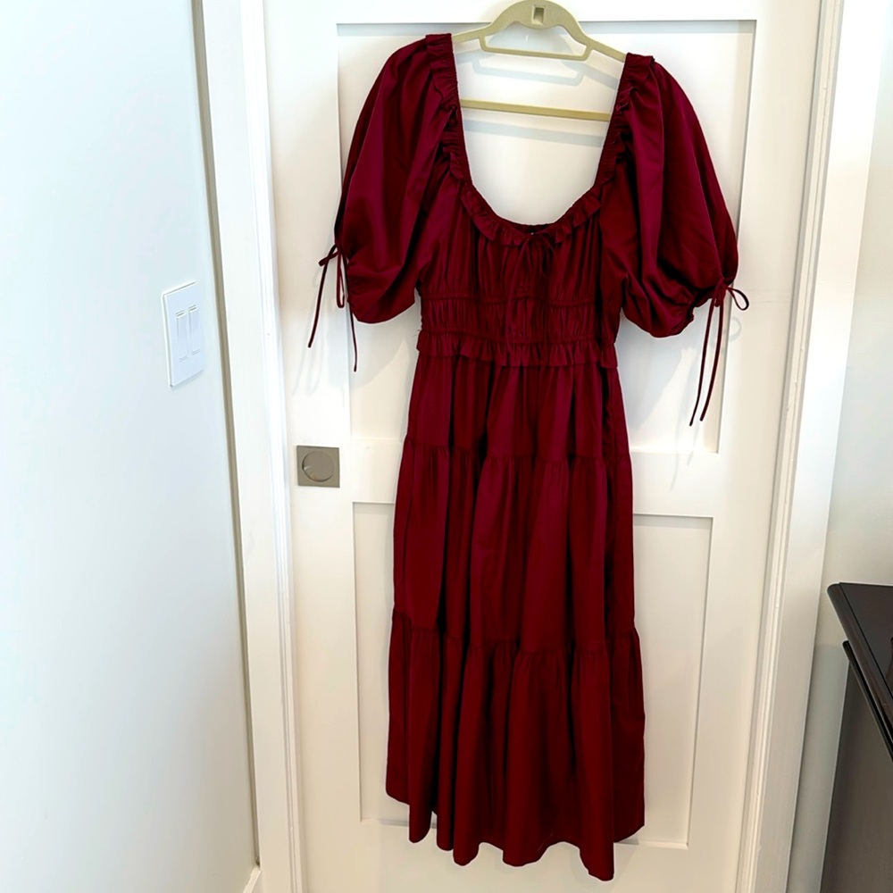 En Saison Burgundy Dress